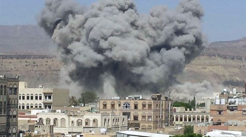 العدوان السعودي يستهدف مواقع حيوية بالعاصمة اليمنية