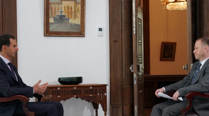 مقابلة السيد الرئيس بشار الأسد مع وكالة "روسيا سيغودنيا" الإخبارية الروسية